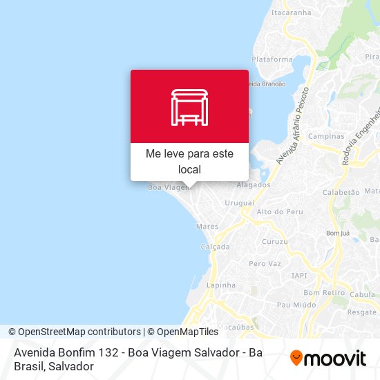 Avenida Bonfim 132 - Boa Viagem Salvador - Ba Brasil mapa