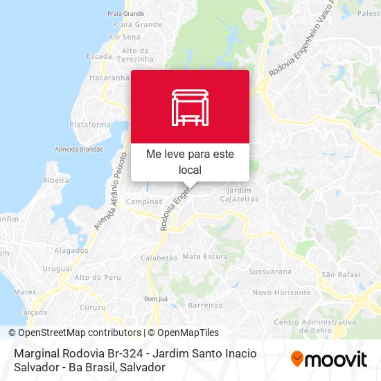 Marginal Rodovia Br-324 - Jardim Santo Inacio Salvador - Ba Brasil mapa