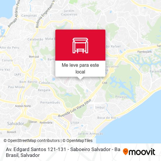 Av. Edgard Santos 121-131 - Saboeiro Salvador - Ba Brasil mapa