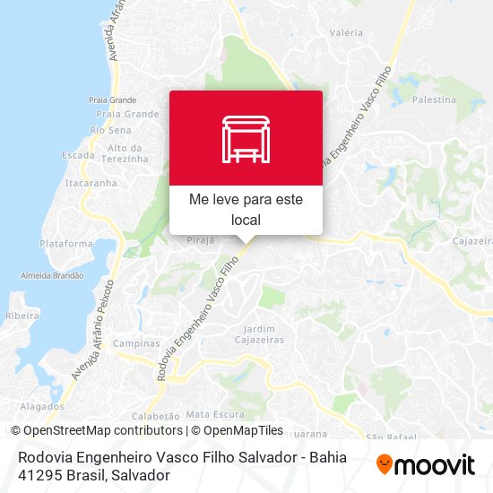 Rodovia Engenheiro Vasco Filho Salvador - Bahia 41295 Brasil mapa