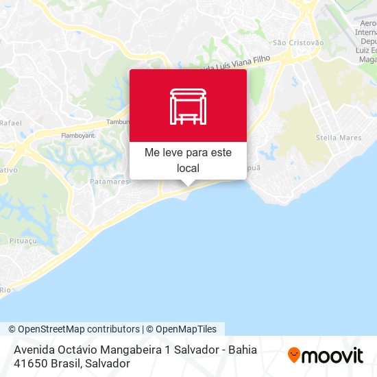 Avenida Octávio Mangabeira 1 Salvador - Bahia 41650 Brasil mapa