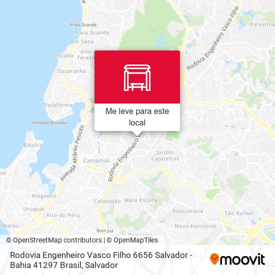 Rodovia Engenheiro Vasco Filho 6656 Salvador - Bahia 41297 Brasil mapa