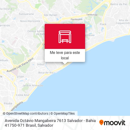 Avenida Octávio Mangabeira 7613 Salvador - Bahia 41750-971 Brasil mapa