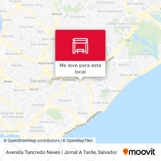 Avenida Tancredo Neves | Jornal A Tarde mapa