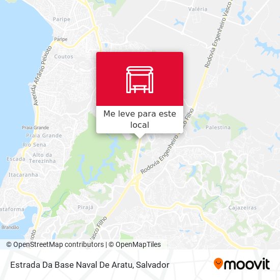 Estrada Da Base Naval De Aratu mapa