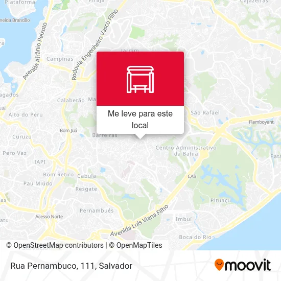 Rua Pernambuco, 111 mapa