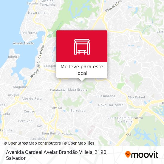 Avenida Cardeal Avelar Brandão Villela, 2190 mapa