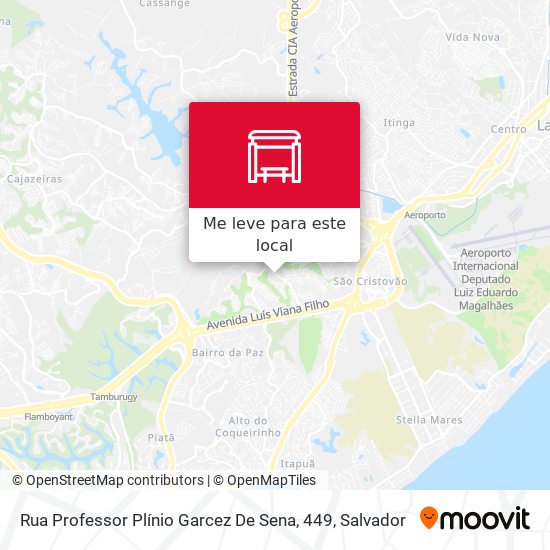 Rua Professor Plínio Garcez De Sena, 449 mapa