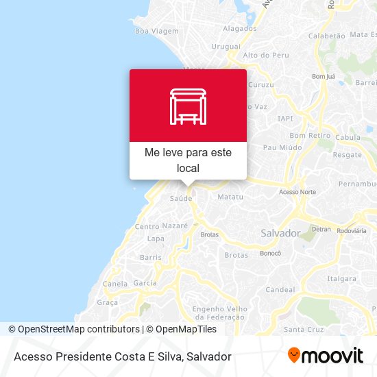 Acesso Presidente Costa E Silva mapa