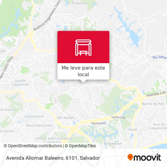 Avenida Aliomar Baleeiro, 6101 mapa