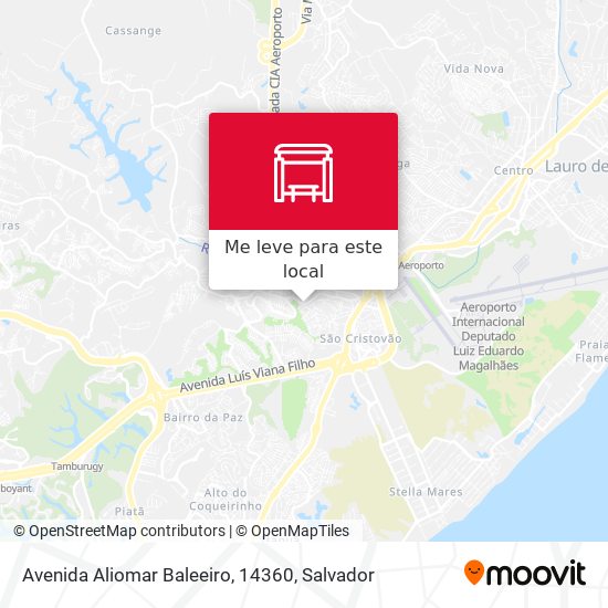 Avenida Aliomar Baleeiro, 14360 mapa