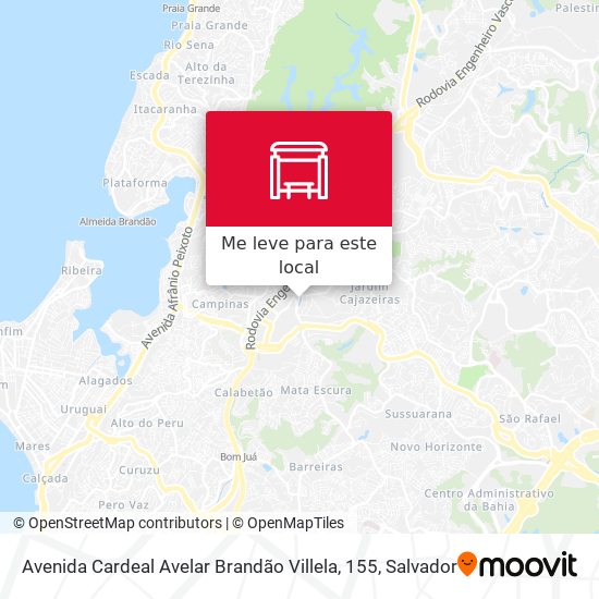 Avenida Cardeal Avelar Brandão Villela, 155 mapa