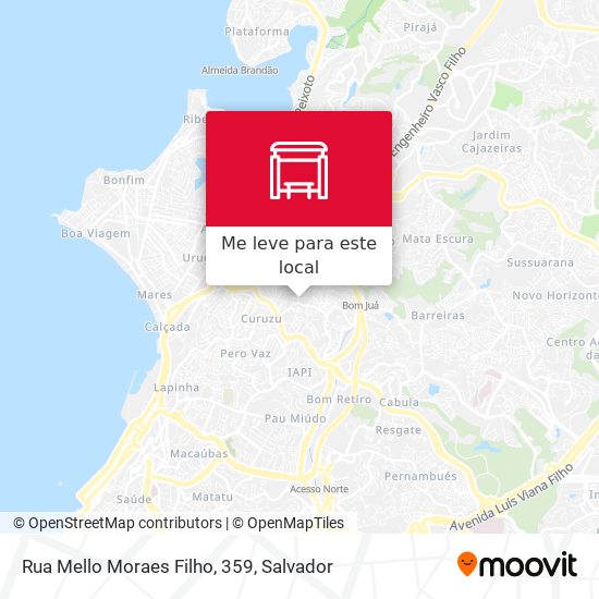 Rua Mello Moraes Filho, 359 mapa