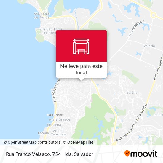 Rua Franco Velasco, 754 | Ida mapa
