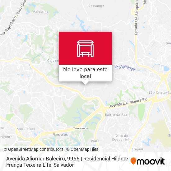 Avenida Aliomar Baleeiro, 9956 | Residencial Hildete França Teixeira Life mapa