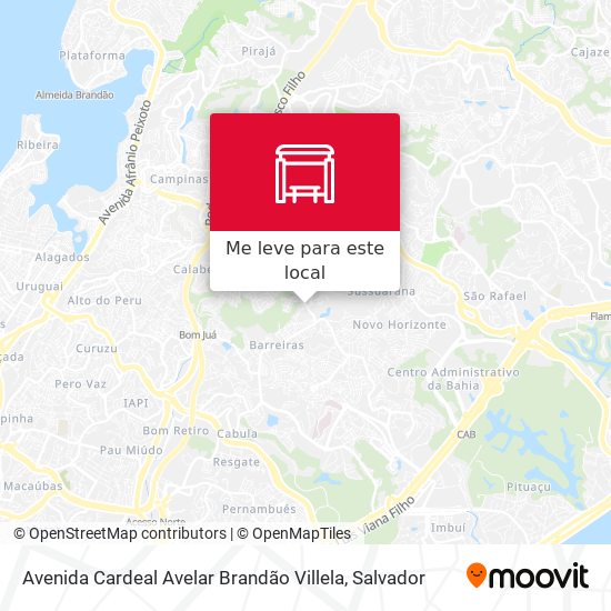 Avenida Cardeal Avelar Brandão Villela mapa