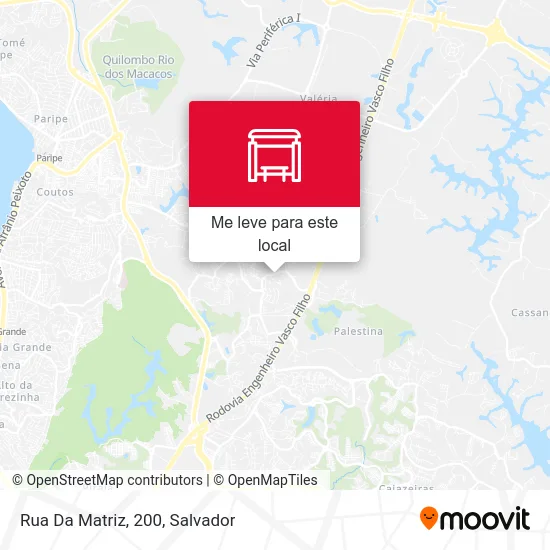 Rua Da Matriz, 200 mapa