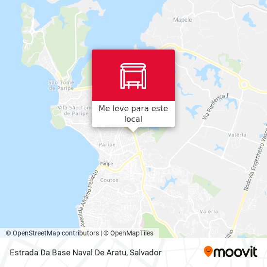 Estrada Da Base Naval De Aratu mapa