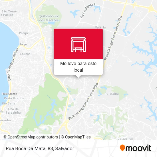Rua Boca Da Mata, 83 mapa