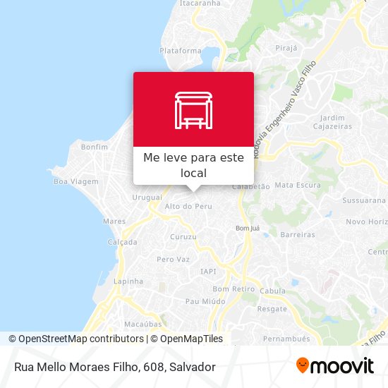 Rua Mello Moraes Filho, 608 mapa