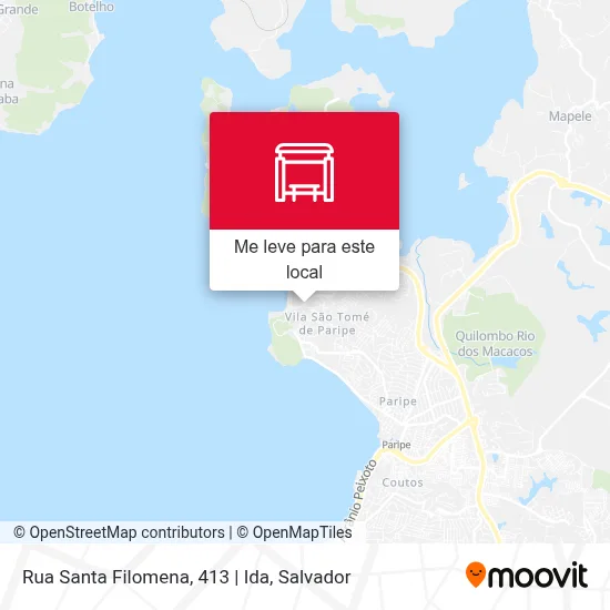 Rua Santa Filomena, 413 | Ida mapa
