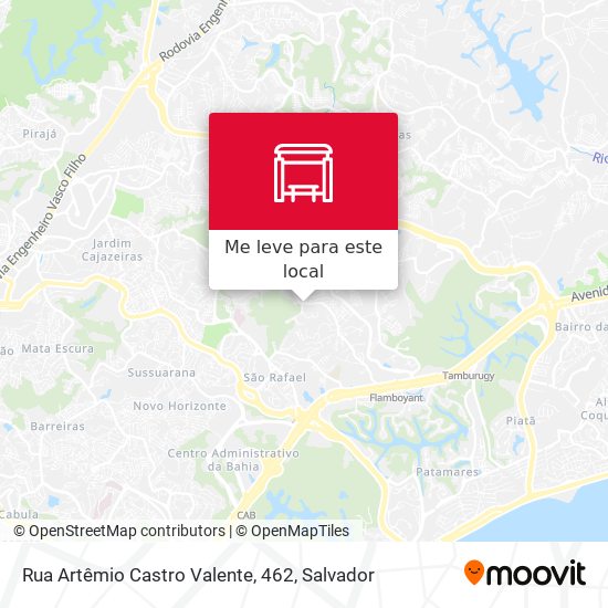 Rua Artêmio Castro Valente, 462 mapa