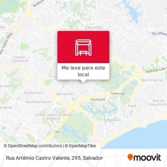 Rua Artêmio Castro Valente, 295 mapa
