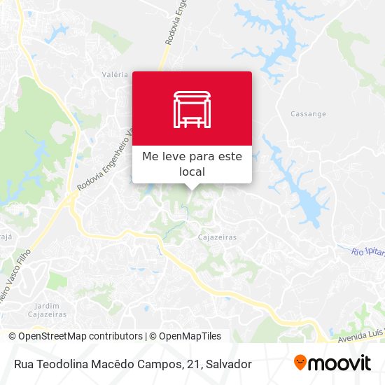 Rua Teodolina Macêdo Campos, 21 mapa