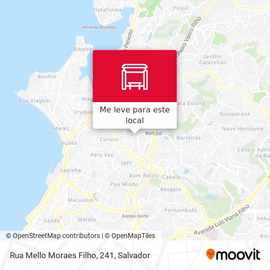 Rua Mello Moraes Filho, 241 mapa