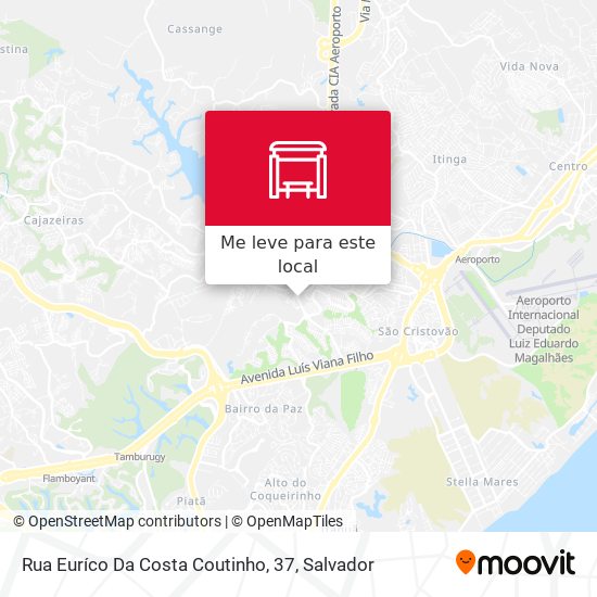 Rua Euríco Da Costa Coutinho, 37 mapa