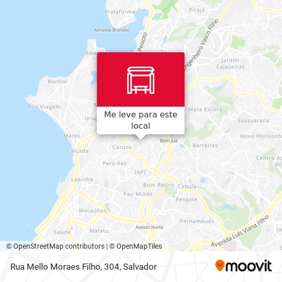 Rua Mello Moraes Filho, 304 mapa