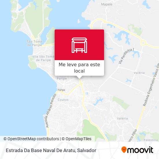 Estrada Da Base Naval De Aratu mapa