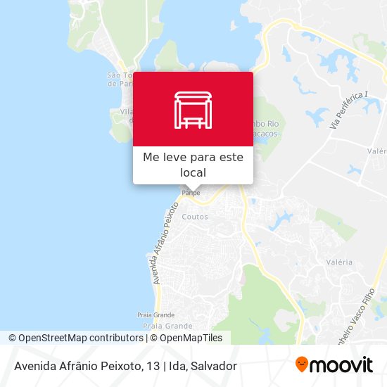 Avenida Afrânio Peixoto, 13 | Ida mapa