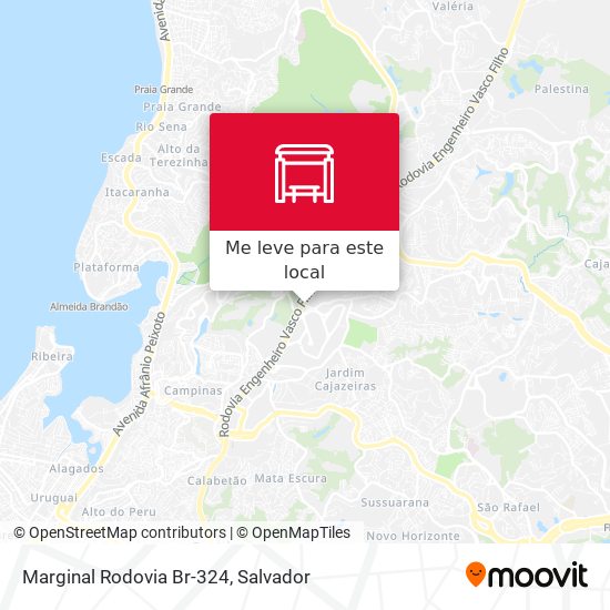 Marginal Rodovia Br-324 mapa