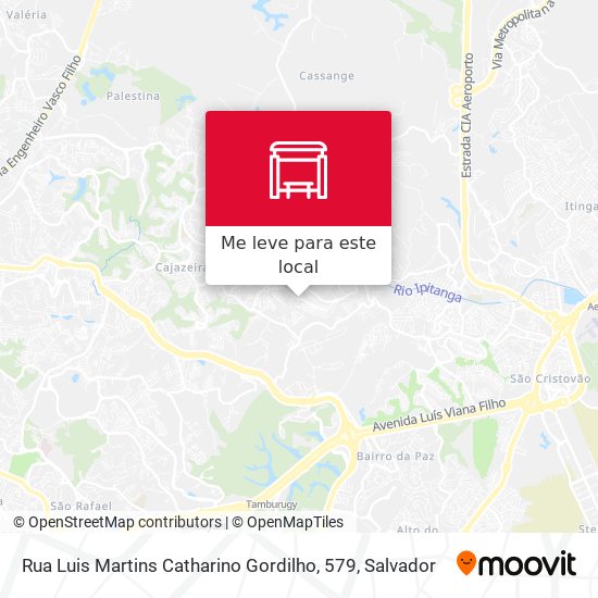 Rua Luis Martins Catharino Gordilho, 579 mapa