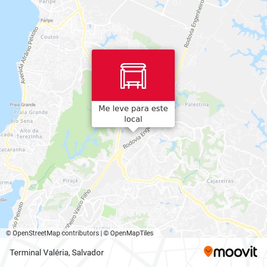 Terminal Valéria mapa
