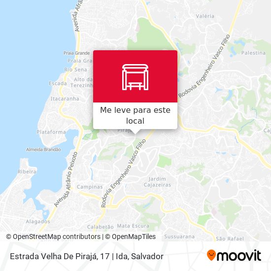 Estrada Velha De Pirajá, 17 | Ida mapa