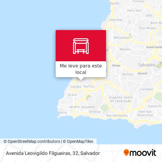 Avenida Leovigildo Filgueiras, 32 mapa