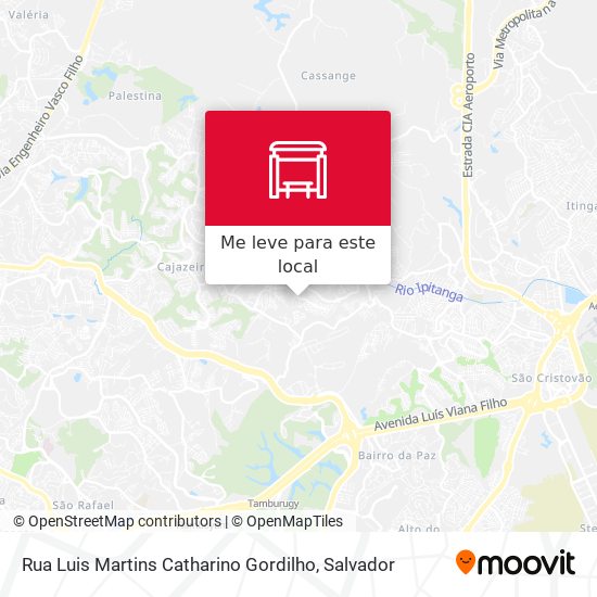 Rua Luis Martins Catharino Gordilho mapa