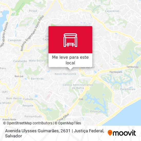 Avenida Ulysses Guimarães, 2631 | Justiça Federal mapa