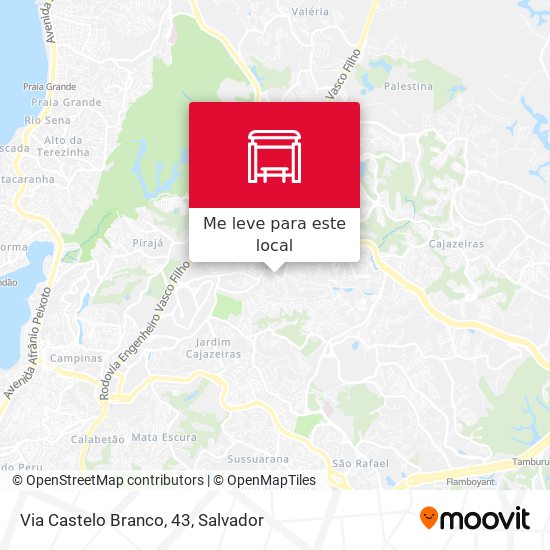 Via Castelo Branco, 43 mapa