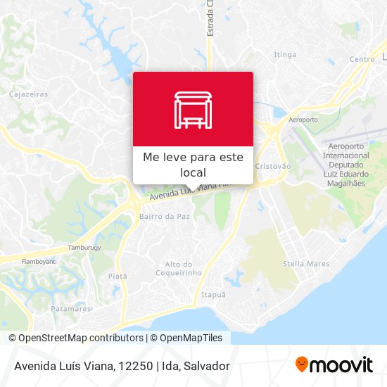 Avenida Luís Viana, 12250 | Ida mapa