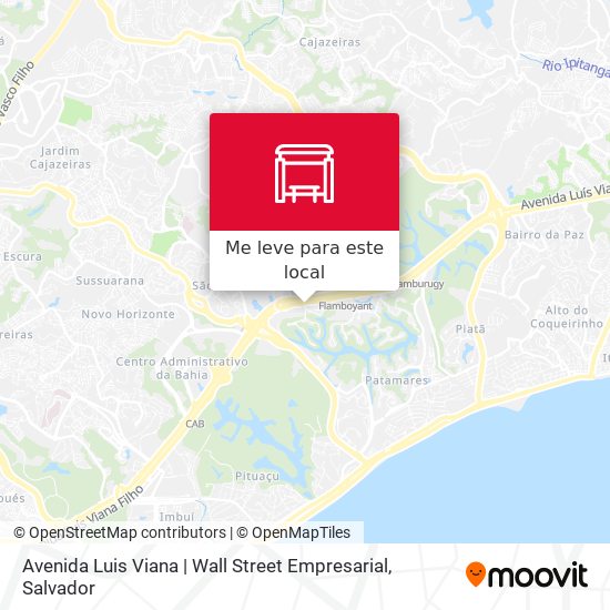 Avenida Luis Viana | Wall Street Empresarial mapa