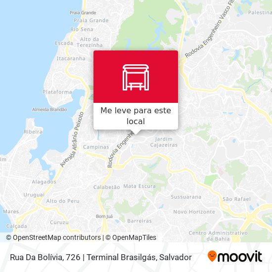 Rua Da Bolívia, 726 | Terminal Brasilgás mapa