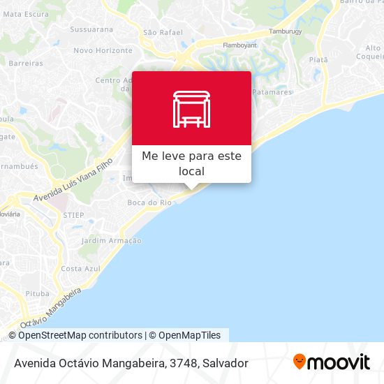 Avenida Octávio Mangabeira, 3748 mapa