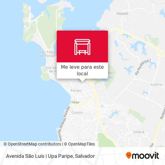 Avenida São Luís | Upa Paripe mapa