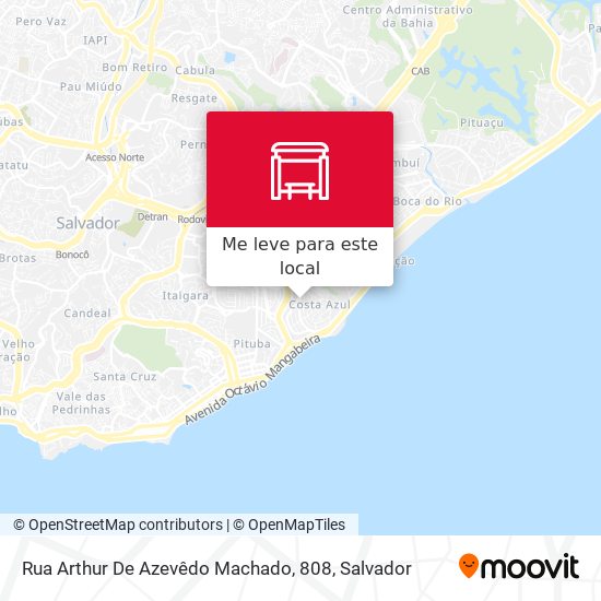 Rua Arthur De Azevêdo Machado, 808 mapa