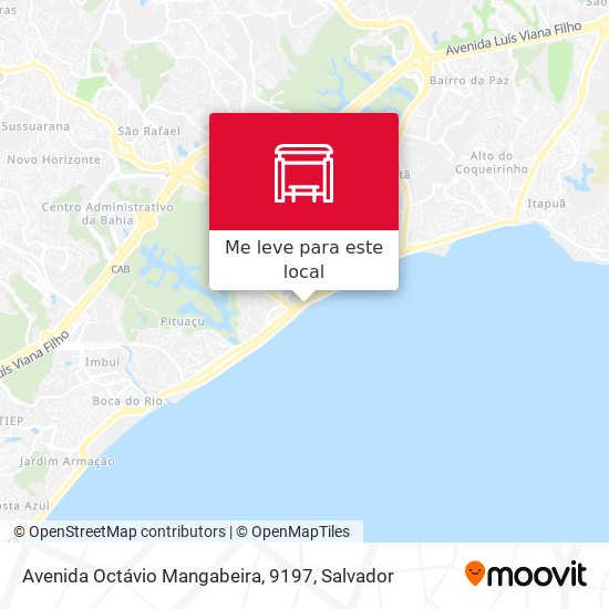 Avenida Octávio Mangabeira, 9197 mapa