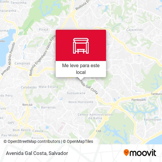 Avenida Gal Costa mapa