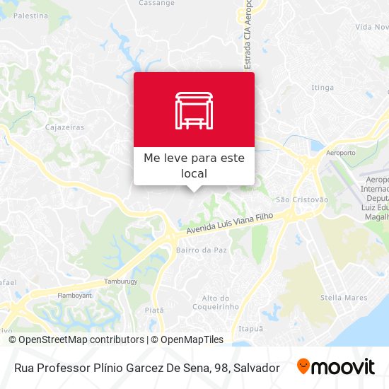 Rua Professor Plínio Garcez De Sena, 98 mapa